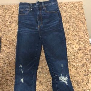 Abercrombie ripped jeans